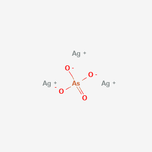 molecular formula Ag3AsO4 B081996 砷酸银 CAS No. 13510-44-6