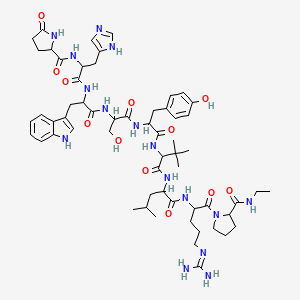molecular formula C59H84N16O12 B8199844 LECIRELIN 