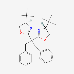 (4R,4'R)-2,2'-(1,3-Diphenylpropane-2,2-diyl)bis(4-(tert-butyl)-4,5-dihydrooxazole)