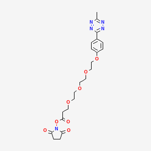 2,5-Dioxopyrrolidin-1-yl 3-(2-(2-(2-(4-(6-methyl-1,2,4,5-tetrazin-3-yl)phenoxy)ethoxy)ethoxy)ethoxy)propanoate
