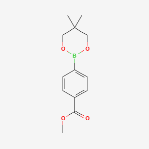 molecular formula C13H17BO4 B8200220 Methyl 4-(5,5-dimethyl-1,3,2-dioxaborinan-2-yl)benzoate 