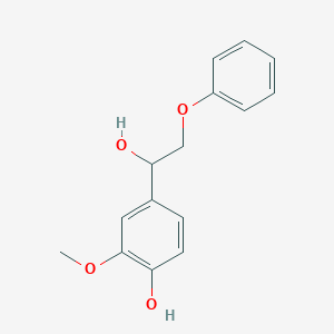 4-(1-Hydroxy-2-phenoxyethyl)-2-methoxyphenol
