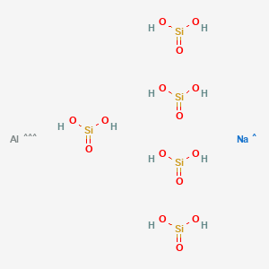 molecular formula AlH10NaO15Si5 B082007 Ptilolite CAS No. 12445-20-4