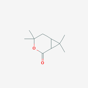 molecular formula C10H16O2 B082012 4,4,7,7-Tetramethyl-3-oxabicyclo[4.1.0]heptan-2-one CAS No. 14087-71-9