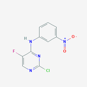 2-chloro-5-fluoro-N-(3-nitrophenyl)pyrimidin-4-amine