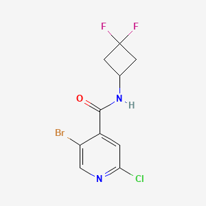 5-Bromo-2-chloro-N-(3,3-difluorocyclobutyl)isonicotinamide