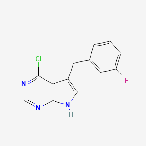 4-Chloro-5-(3-fluorobenzyl)-7H-pyrrolo[2,3-d]pyrimidine