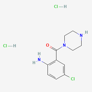 (2-Amino-5-chlorophenyl)(piperazin-1-yl)methanone dihydrochloride