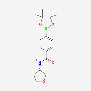 (S)-N-(tetrahydrofuran-3-yl)-4-(4,4,5,5-tetramethyl-1,3,2-dioxaborolan-2-yl)benzamide