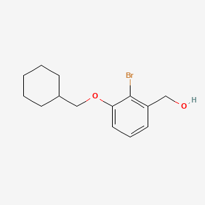 (2-Bromo-3-(cyclohexylmethoxy)phenyl)methanol