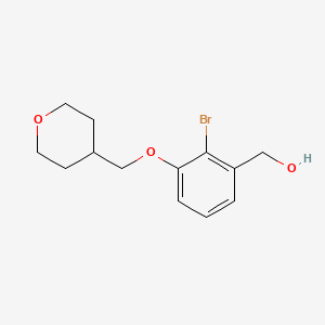 (2-Bromo-3-((tetrahydro-2H-pyran-4-yl)methoxy)phenyl)methanol
