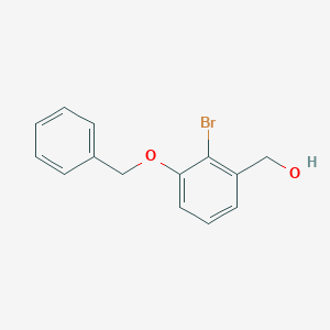 molecular formula C14H13BrO2 B8201343 (3-(Benzyloxy)-2-bromophenyl)methanol 