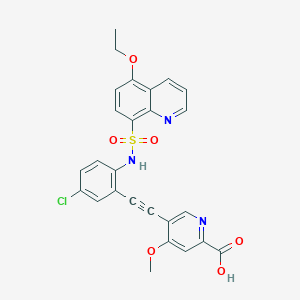 molecular formula C26H20ClN3O6S B8201691 MSC-4381 