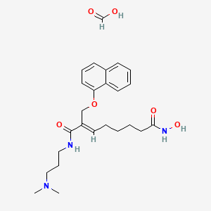 molecular formula C25H35N3O6 B8201730 Ivaltinostat formic 