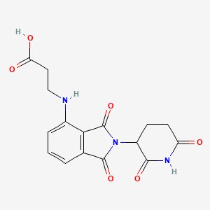 molecular formula C16H15N3O6 B8201732 Pomalidomide-C2-acid 