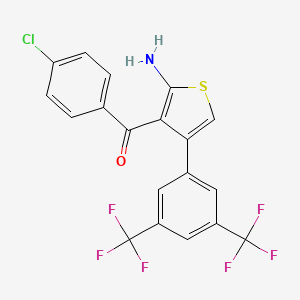 molecular formula C19H10ClF6NOS B8201734 MIPS521 