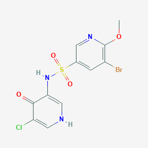 molecular formula C11H9BrClN3O4S B8201780 ABR-238901 