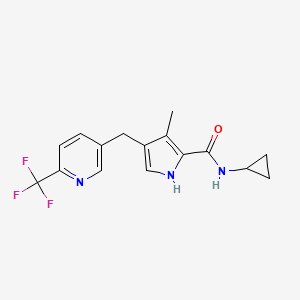molecular formula C16H16F3N3O B8201807 DSM502 
