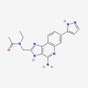 molecular formula C18H19N7O B8201818 BMS-986299 CAS No. 2242952-69-6