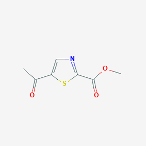 molecular formula C7H7NO3S B8201980 Methyl 5-acetylthiazole-2-carboxylate 