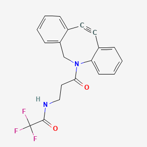 molecular formula C20H15F3N2O2 B8202085 N-[3-(11,12-Didehydrodibenz[b,f]azocin-5(6H)-yl)-3-oxopropyl]-2,2,2-trifluoroacetamide 