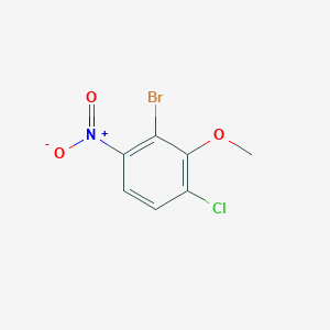 molecular formula C7H5BrClNO3 B8202331 2-Bromo-4-chloro-3-methoxy-1-nitrobenzene 