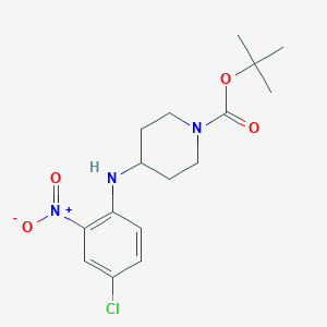 molecular formula C16H22ClN3O4 B8202374 tert-Butyl 4-(4-chloro-2-nitrophenylamino)piperidine-1-carboxylate 