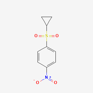 molecular formula C9H9NO4S B8202455 1-cyclopropylsulfonyl-4-nitro-benzene 
