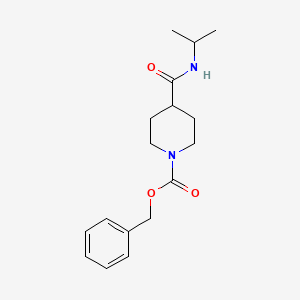 molecular formula C17H24N2O3 B8202555 Benzyl 4-(isopropylcarbamoyl)piperidine-1-carboxylate 