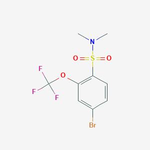 molecular formula C9H9BrF3NO3S B8202648 n,n-Dimethyl-4-bromo-2-trifluormethoxybenzenesulfonamide 