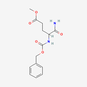 molecular formula C14H18N2O5 B8202655 Methyl 4-{[(benzyloxy)carbonyl]amino}-4-carbamoylbutanoate 