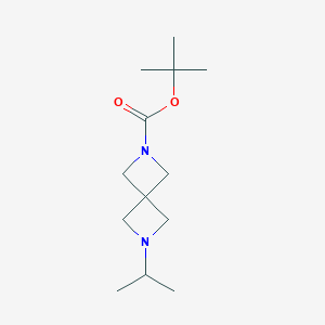 molecular formula C13H24N2O2 B8202776 Tert-butyl 6-propan-2-yl-2,6-diazaspiro[3.3]heptane-2-carboxylate 