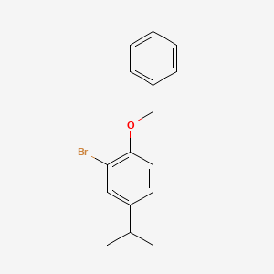 molecular formula C16H17BrO B8203090 1-(Benzyloxy)-2-bromo-4-isopropylbenzene 