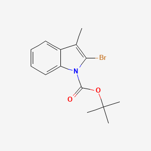 molecular formula C14H16BrNO2 B8203356 tert-Butyl 2-bromo-3-methyl-1H-indole-1-carboxylate CAS No. 196713-98-1