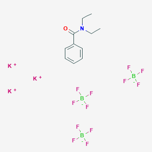 molecular formula C11H15B3F12K3NO B8203447 Potassium 4-(diethylaminocarbonyl)phenyltrifluoroborate 