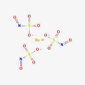 molecular formula N3O12RuS3 B8203624 Ruthenium(III) nitrosylsulfate 