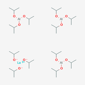 molecular formula C36H84Al3LaO12 B8203645 lanthanum(3+);propan-2-olate;tri(propan-2-yloxy)alumane 