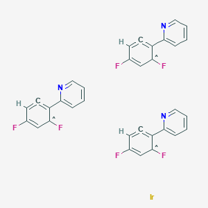 molecular formula C33H18F6IrN3 B8203664 Tris[2-(4,6-difluorophenyl)pyridinato-C2,N]iridium(III) 