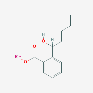 molecular formula C12H15KO3 B8203710 potassium;2-(1-hydroxypentyl)benzoate 