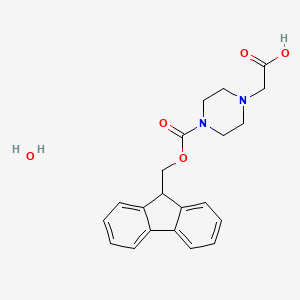 molecular formula C21H24N2O5 B8204446 4-Fmoc-1-piperazineacetic acid hydrate 