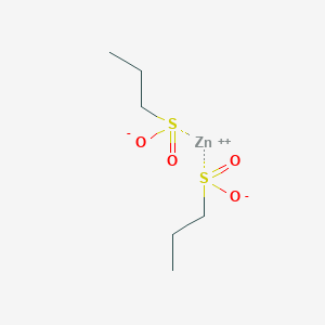 molecular formula C6H14O4S2Zn B8204468 ZINC;propane-1-sulfinate 