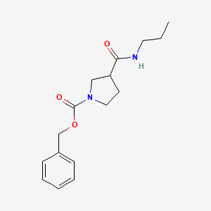 molecular formula C16H22N2O3 B8204634 Benzyl 3-(propylcarbamoyl)pyrrolidine-1-carboxylate 