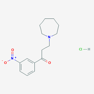 3-(Hexahydro-1H-azepin-1-yl)-3'-nitropropiophenone hydrochloride