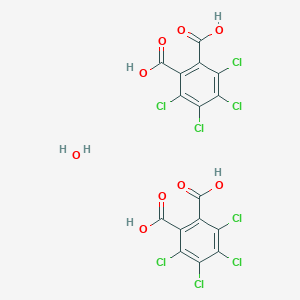 molecular formula C16H6Cl8O9 B8204714 3,4,5,6-tetrachlorophthalic acid;hydrate 