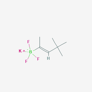 molecular formula C7H13BF3K B8204731 Potassium (4,4-dimethylpent-2-en-2-yl)trifluoroborate 