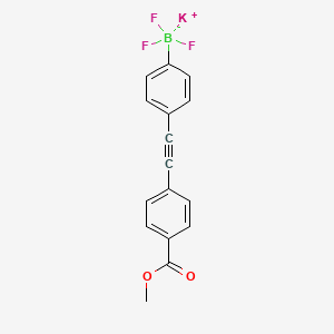 Potassium;trifluoro-[4-[2-(4-methoxycarbonylphenyl)ethynyl]phenyl]boranuide