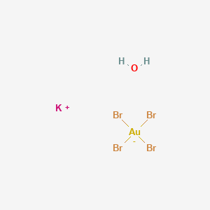 molecular formula AuBr4H2KO B8204789 Potassium tetrabromoaurate(III) hydrate, 99.9% trace metals basis 
