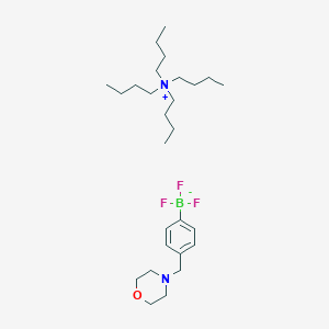 molecular formula C27H50BF3N2O B8204798 Tetrabutylammonium 4-((morpholino)methyl) phenyltrifluoroborate 