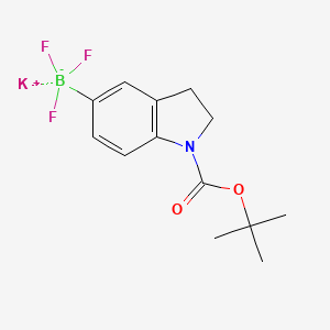potassium {1-[(tert-butoxy)carbonyl]-2,3-dihydro-1H-indol-5-yl}trifluoroboranuide