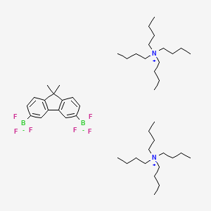 molecular formula C47H84B2F6N2 B8204866 Tetrabutylammonium (9,9-Dimethylfluorene-2,7)bistrifluoroborate 